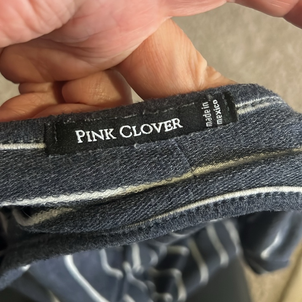 Striped Back Button Top - image 3